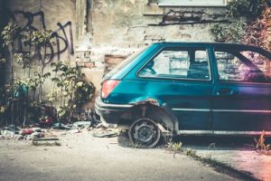 Quincy car crash into home