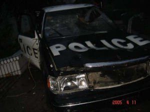 Boston Police Car Accident